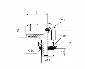 TN514-JIC 1.1/16"-R3/4"