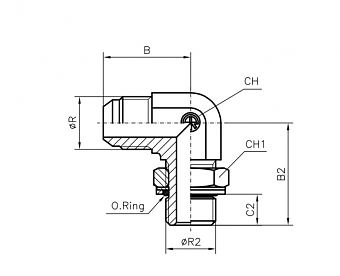 TN514-JIC 1/2"-R1/8"