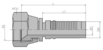 Фитинг INTERLOCK JIC 37º